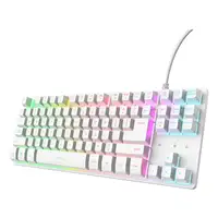 Trust GXT 833W Thado TKL teclado Juego USB QWERTY Inglés de EE. UU. Blanco