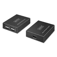 Digitus Extensor USB 2.0 CAT, 4 puertos USB-A, 150 m