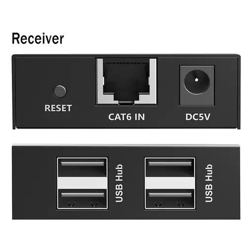 Digitus Extensor USB 2.0 CAT, 4 puertos USB-A, 150 m