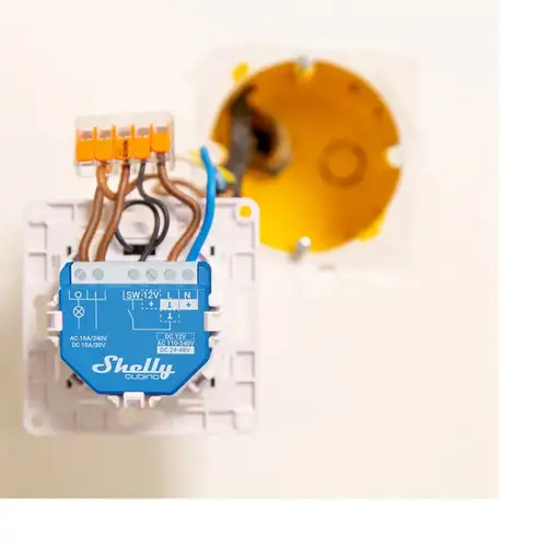 Shelly Qubino Wave 1 Interruptor inteligente Azul