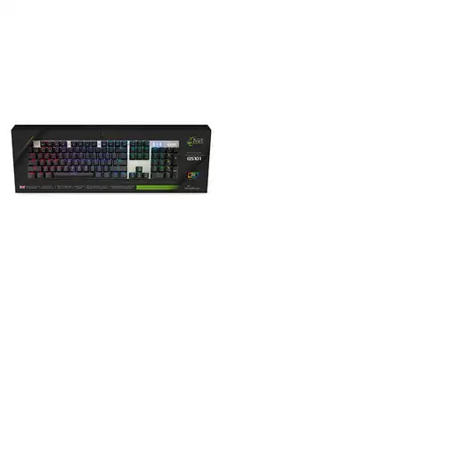 MediaRange MRGS101-UK teclado Juego USB QWERTY Inglés internacional Negro, Plata