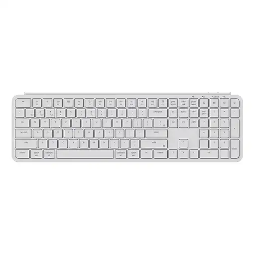 Keychron B6P-K8 teclado Hogar / Oficina USB + RF Wireless + Bluetooth Marfil