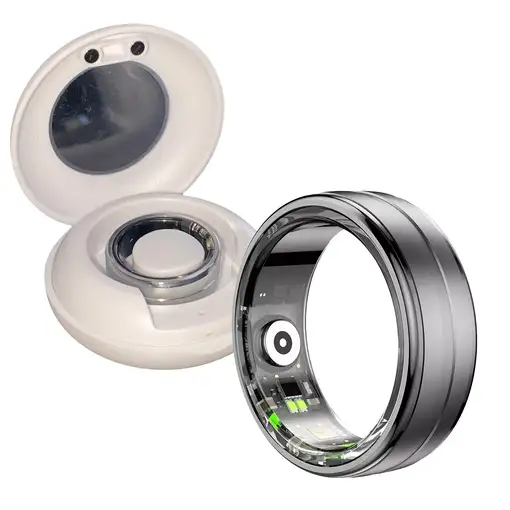 Anillo Inteligente Klack, Fitness, Monitor de Frecuencia Cardíaca Negro Talla 11