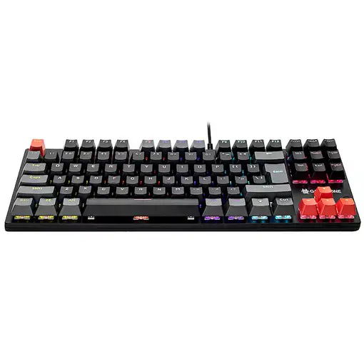 Tracer Blade 87 teclado Juego USB QWERTY Inglés Negro, Gris, Rojo