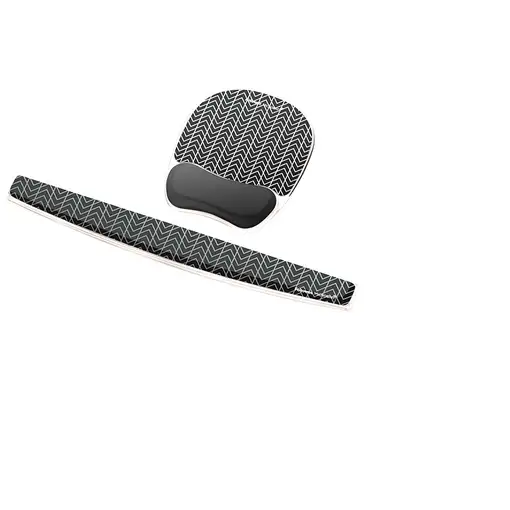 Fellowes 9653601 descansa muñecas Gel Negro, Gris