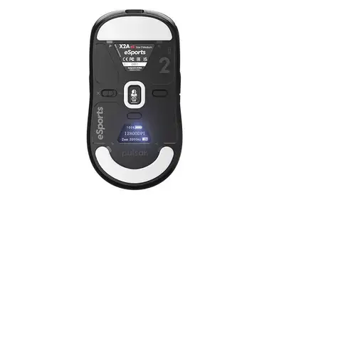 PULSAR Xlite X2A eS Medium ratón Juego Ambidextro RF Wireless + USB Type-C Óptico