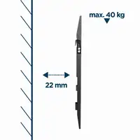 Gembird WM-70F-02 soporte para TV 177,8 cm (70") Negro