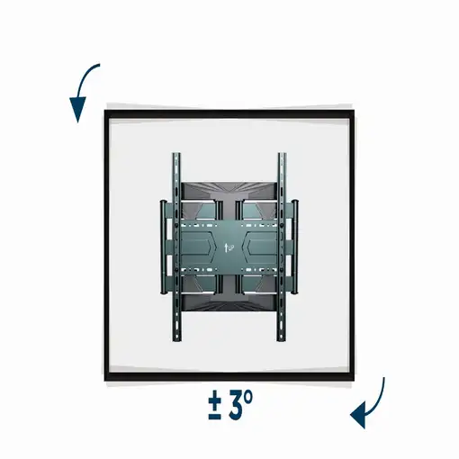 Gembird WM-80ST-01 soporte para TV 2,03 m (80") Acero