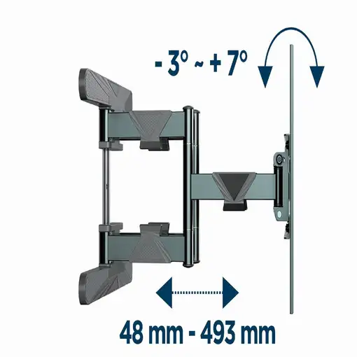 Gembird WM-80ST-01 soporte para TV 2,03 m (80") Acero