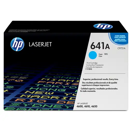 HP Cartucho de tóner original LaserJet 641A cian