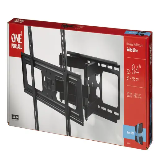 One For All WM 4661 soporte para TV 2,13 m (84") Negro