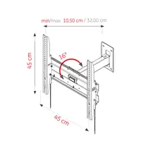 Ultimate RX-600 soporte para TV 139,7 cm (55'') Negro