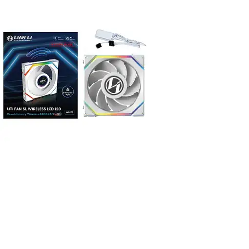 Lian Li UNI FAN SL Wireless LCD 120 Reverse Blade Carcasa del ordenador Ventilador