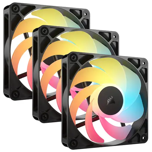 Corsair RS120-R ARGB Carcasa del ordenador Ventilador 12 cm Negro 3 pieza(s) Corsair RS120-R ARGB Carcasa del ordenador Ventilador 12 cm Negro 3 pieza(s)