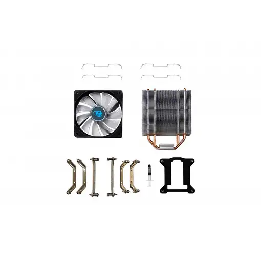 Deep Gaming Cyclone II LED Blue Procesador Enfriador 12 cm Negro 1 pieza(s)