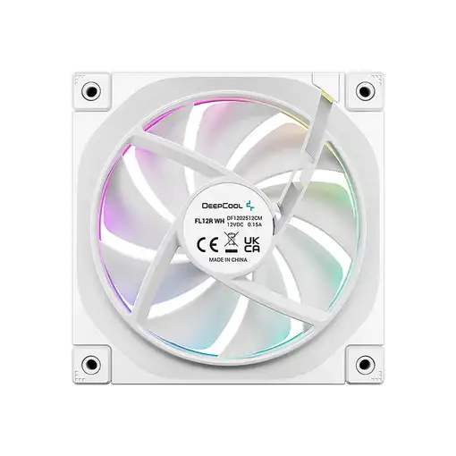 DeepCool FL12R Carcasa del ordenador Ventilador 12 cm Blanco 1 pieza(s)