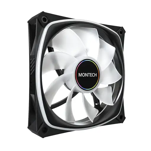 Montech RX120 PRO Carcasa del ordenador Ventilador 12 cm Blanco 3 pieza(s)