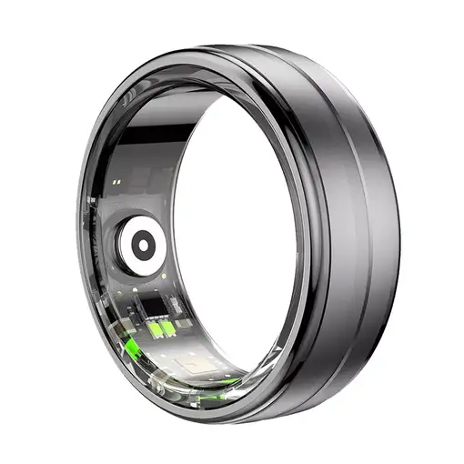Anillo Inteligente Klack, Fitness, Monitor de Frecuencia Cardíaca Negro Talla 9