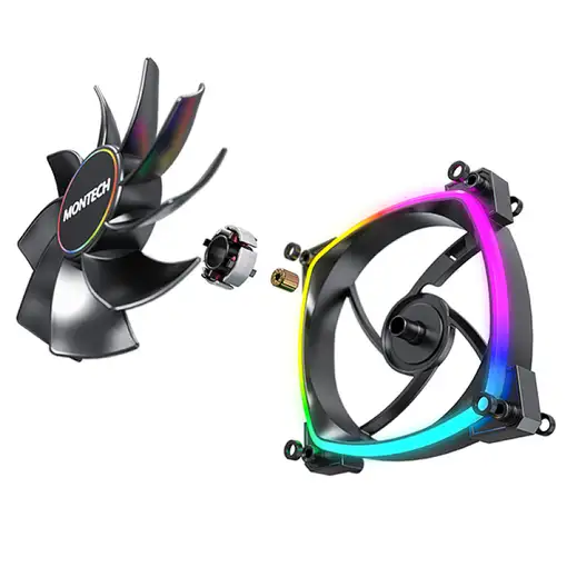 Montech RX140 PWM Carcasa del ordenador Ventilador 14 cm Negro 1 pieza(s)