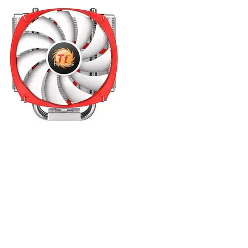 Thermaltake NiC L32 Procesador Enfriador 14 cm Aluminio, Rojo, Blanco