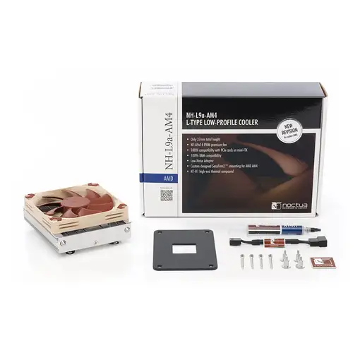 Noctua NH-L9a-AM4 Procesador Enfriador 9,2 cm Beige, Níquel