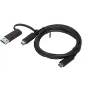 Lenovo 4X90U90618 cable USB USB 3.2 Gen 1 (3.1 Gen 1) 1 m USB A/USB C USB C Negro