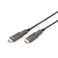 Digitus Cable de fibra óptica híbrido 4K HDMI AOC con 10m conector desmontable