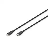 Digitus Cable de conexión USB-C de silicona, 2 m, negro