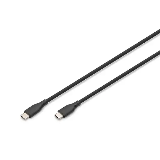 Digitus Cable de conexión USB-C de silicona, 2 m, negro