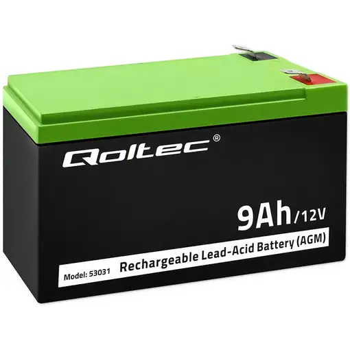 Qoltec 53031 batería para sistema ups Sealed Lead Acid (VRLA) 12 V 9 Ah