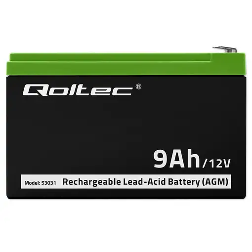 Qoltec 53031 batería para sistema ups Sealed Lead Acid (VRLA) 12 V 9 Ah