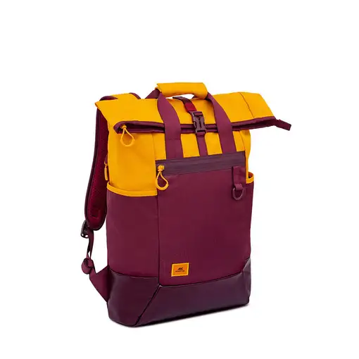 Rivacase Dijon 39,6 cm (15.6") Mochila Naranja, Rojo