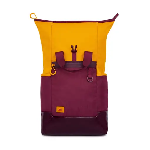 Rivacase Dijon 39,6 cm (15.6") Mochila Naranja, Rojo