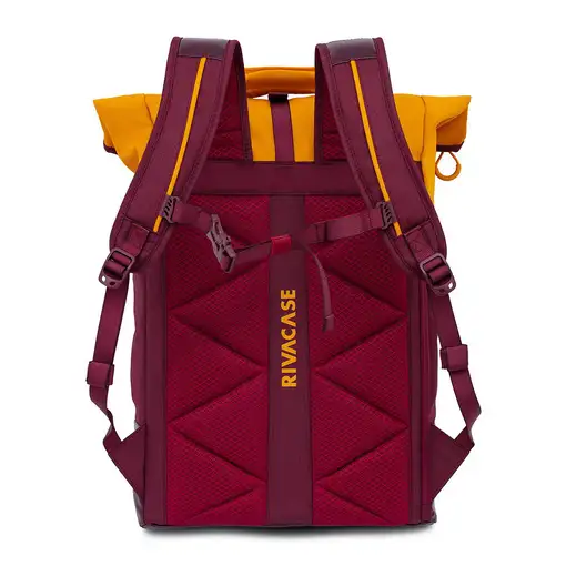 Rivacase Dijon 39,6 cm (15.6") Mochila Naranja, Rojo