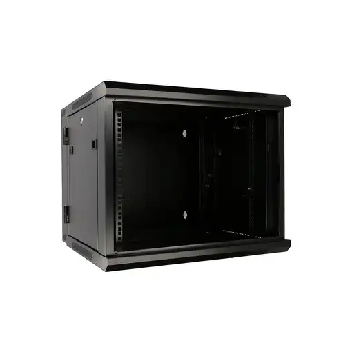 Extralink Armario rackmount 6U 600x600 AZH Negro montaje en la pared, tipo swing