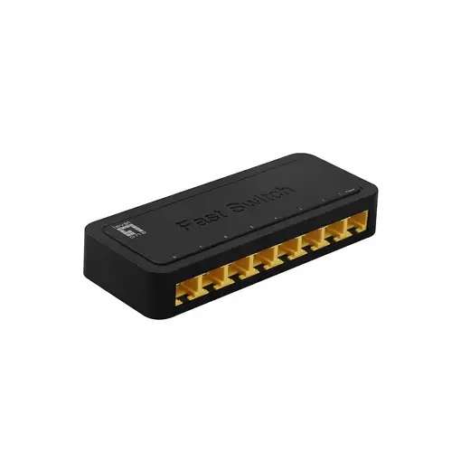 LevelOne FEU-0812 switch No administrado Fast Ethernet (10/100) Negro