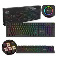 Savio STYX Outemu Brown teclado Juego USB QZERTY Internacional de EE.UU. Negro