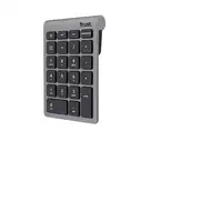 Trust Xalas teclado numérico Portátil/PC RF inalámbrico Plata