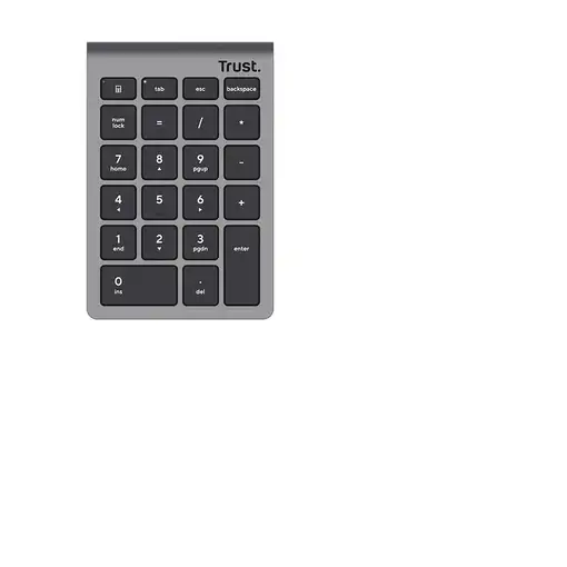 Trust Xalas teclado numérico Portátil/PC RF inalámbrico Plata