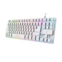 Trust GXT 833W THADO teclado Juego USB QWERTY Inglés de EE. UU. Blanco