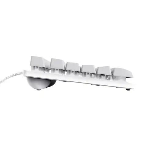 Trust GXT 833W THADO teclado Juego USB QWERTY Inglés de EE. UU. Blanco
