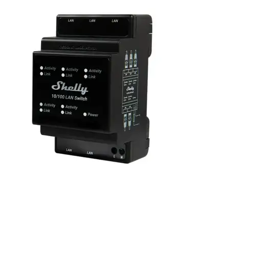Shelly LAN Switch Interruptor inteligente Negro