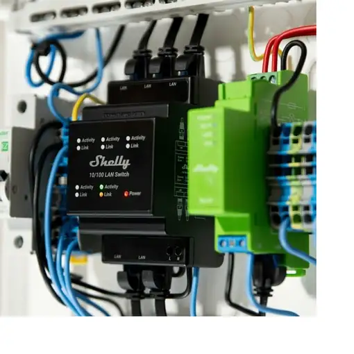 Shelly LAN Switch Interruptor inteligente Negro