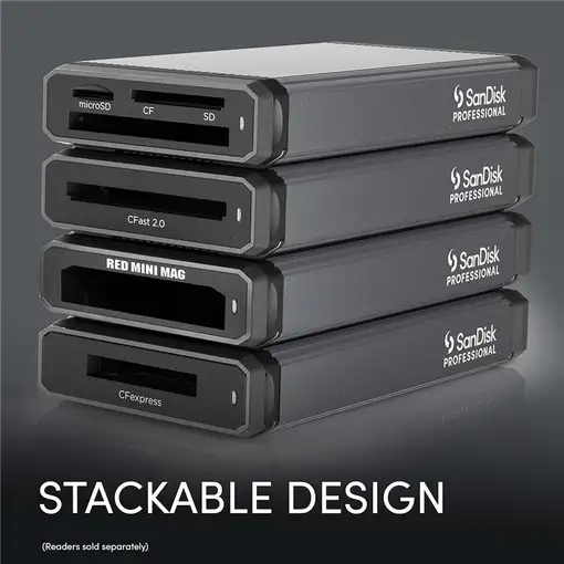 SanDisk PRO-READER lector de tarjeta USB 3.2 Gen 2 (3.1 Gen 2) Type-C Negro