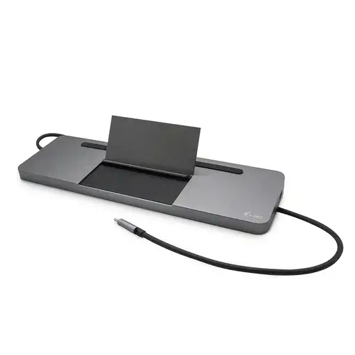 i-tec Metal USB-C Ergonomic 4K 3x Display Docking Station with Power Delivery 85 W