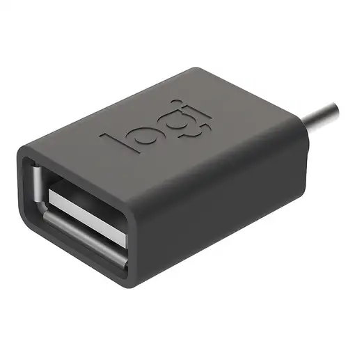 Logitech 956-000005 cambiador de género para cable USB C USB A Grafito