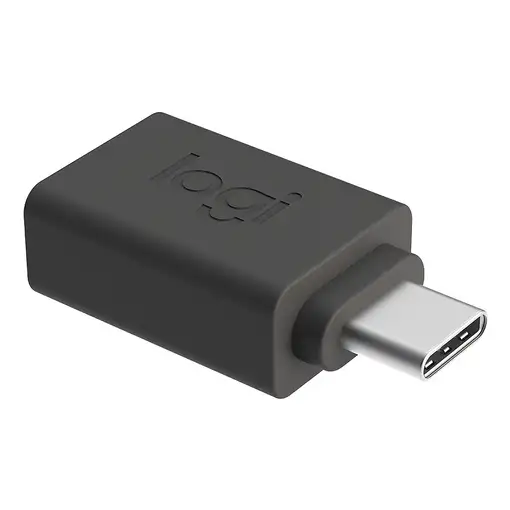 Logitech 956-000005 cambiador de género para cable USB C USB A Grafito