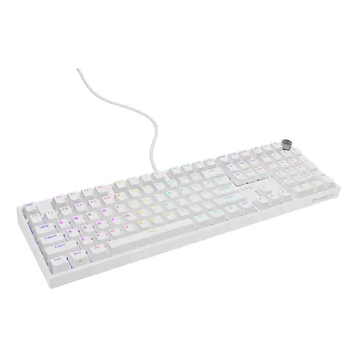 GENESIS THOR 404 teclado Universal USB QWERTY Inglés Blanco