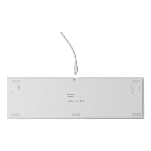 GENESIS THOR 404 teclado Universal USB QWERTY Inglés Blanco