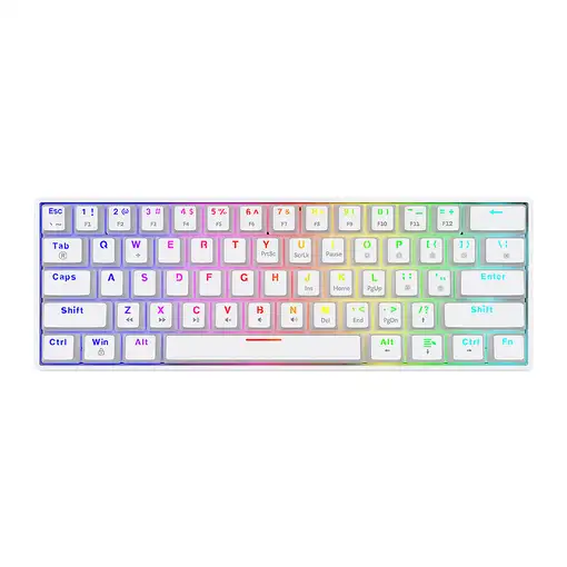 Savio WHITEOUT X2 RED teclado Universal USB QWERTY Internacional de EE.UU. Blanco Savio WHITEOUT X2 RED teclado Universal USB QWERTY Internacional de EE.UU. Blanco
